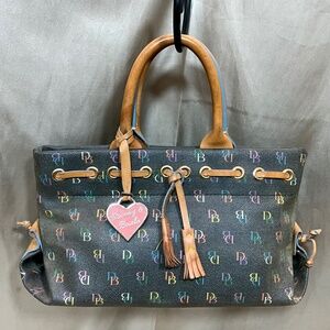 Dooney And Bourke hand bag. Rainbow lettering “DB”.    40-H8Fb